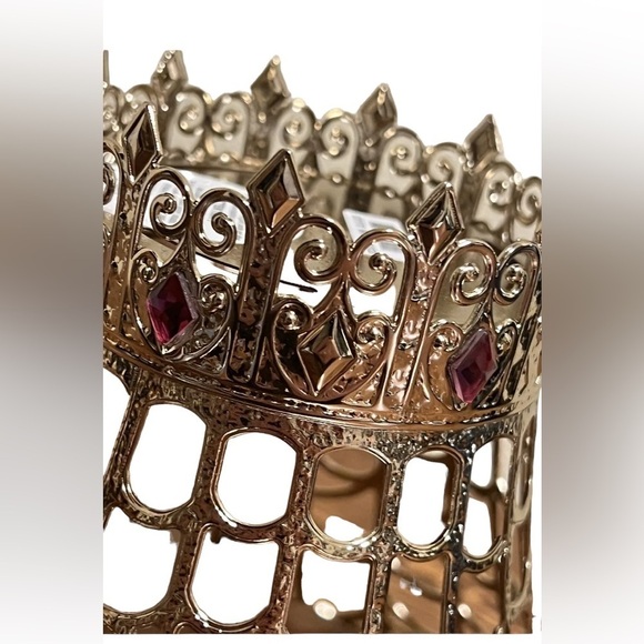 BATH & BODY WORKS Gold & Jewel Spider Web Single Wick Candle Holder Retired NWT - Picture 2 of 9